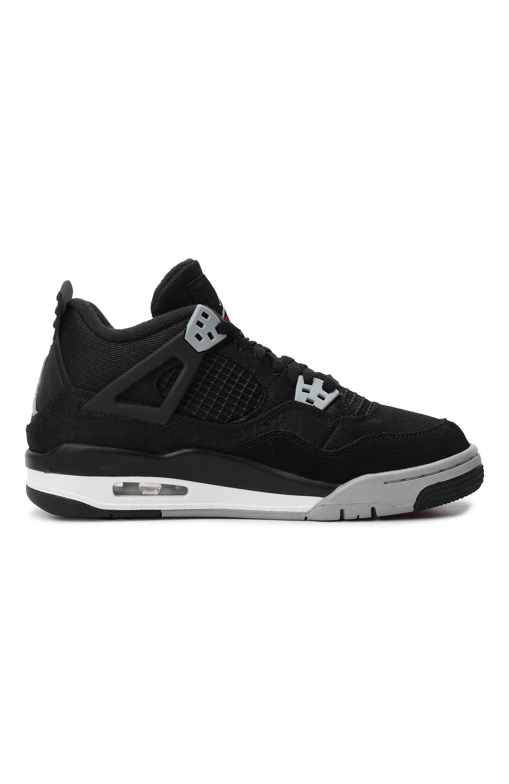 Кеды Jordan 4 Retro Black Canvas | Nike | Чёрный - 5