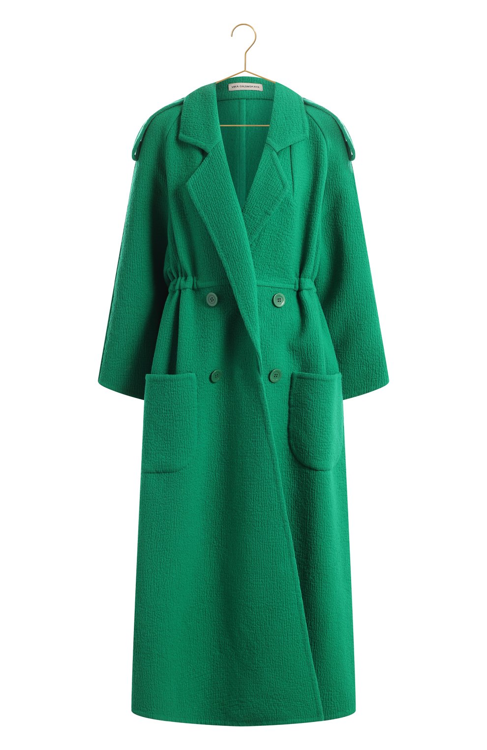 Шерстяное пальто | Vika Gazinskaya | Зелёный - 1