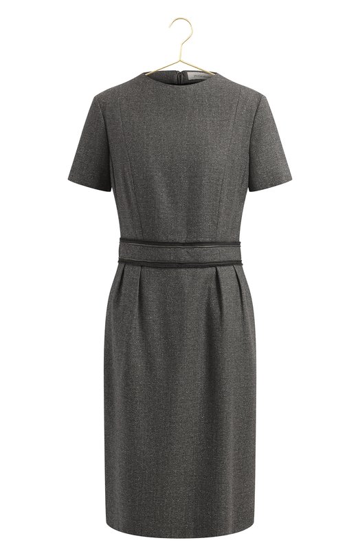 Платье из шерсти и шелка | Saint Laurent | Серый - 1