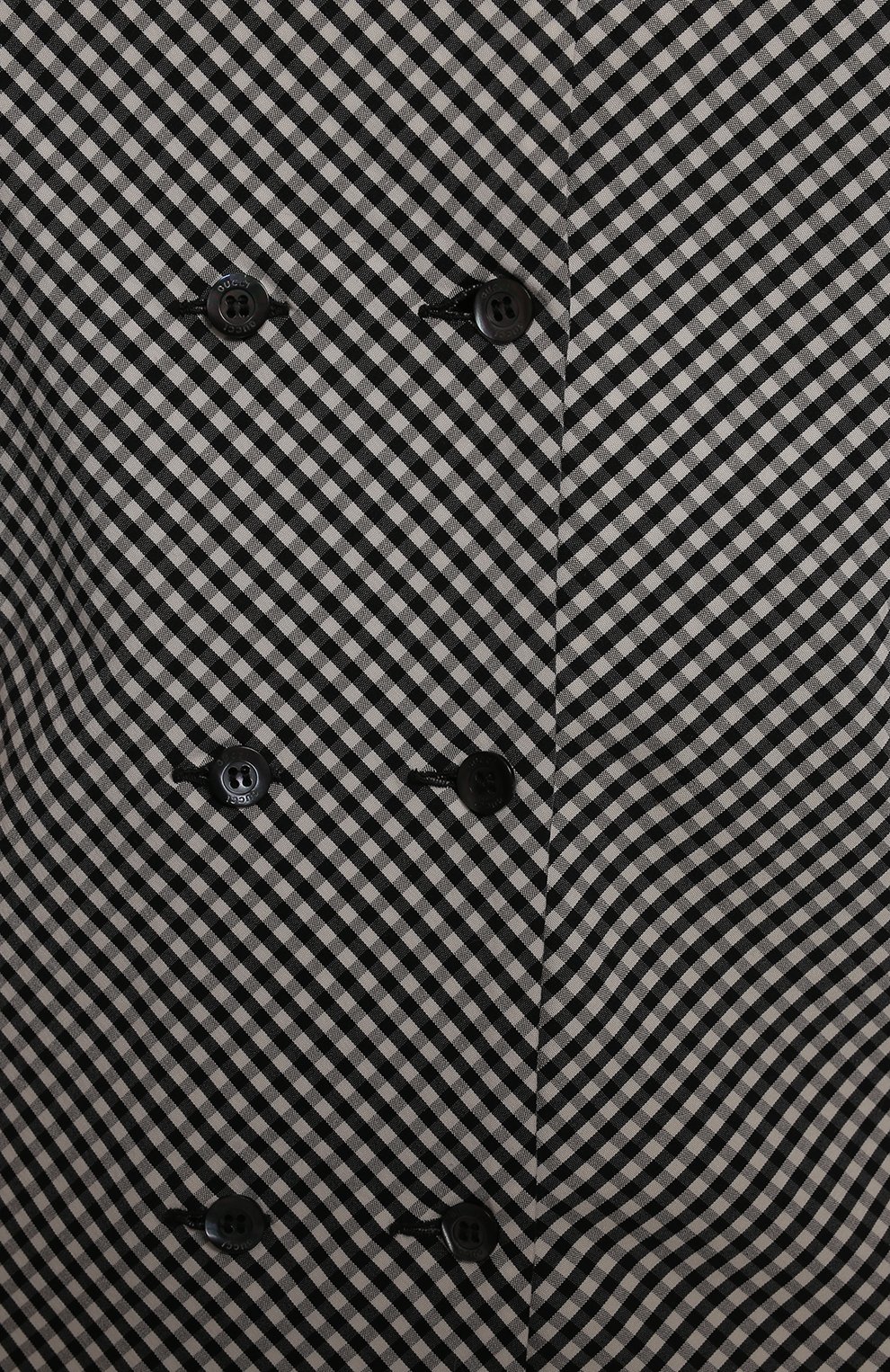 Хлопковая рубашка | Gucci | Чёрно-белый - 3
