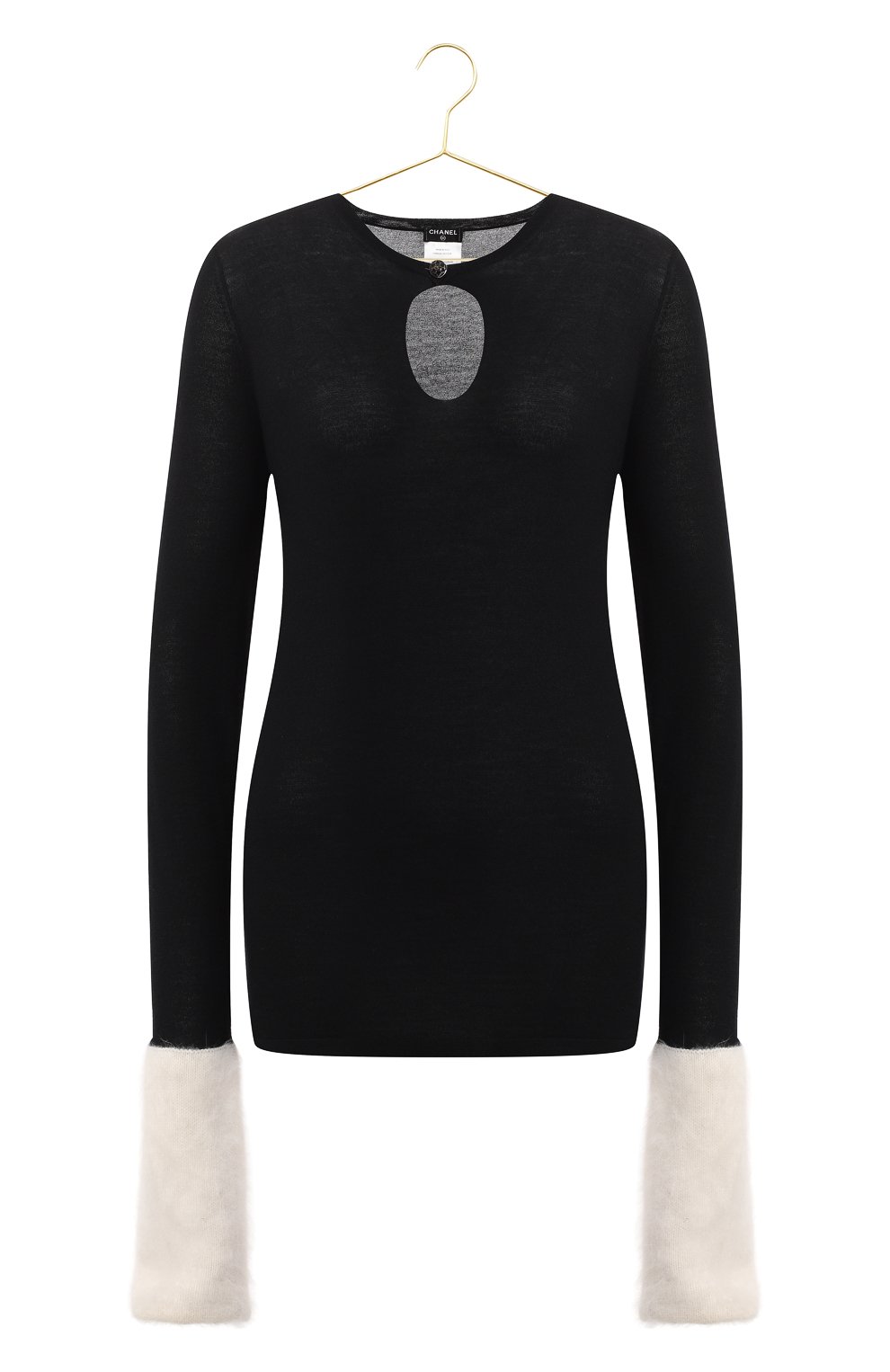 Пуловер из кашемира и ангоры | Chanel | Чёрно-белый - 1