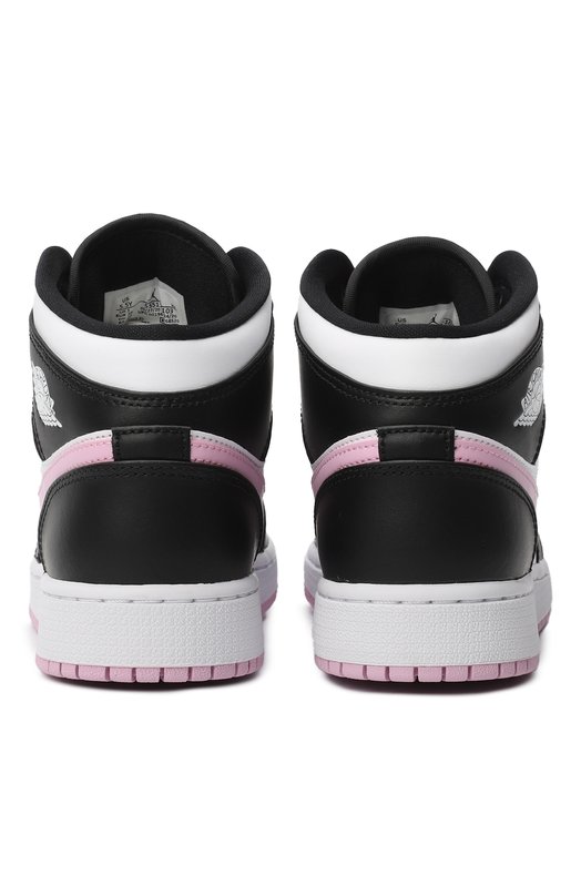 Кеды Air Jordan 1 Mid GS Arctic Pink | Nike | Чёрно-белый - 3