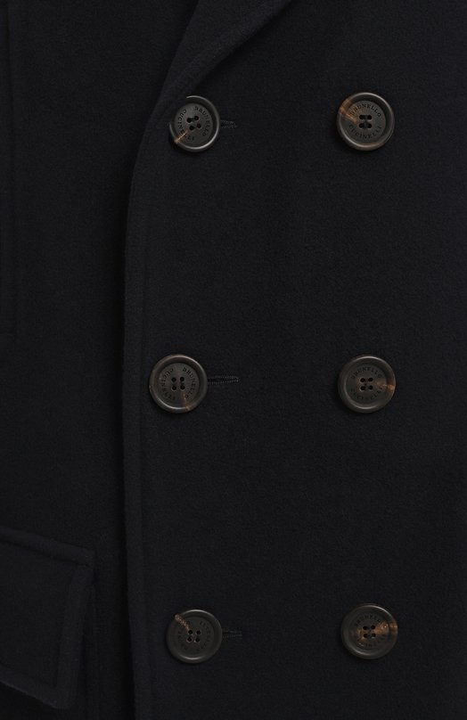 Пальто из шерсти и кашемира | Brunello Cucinelli | Синий - 3