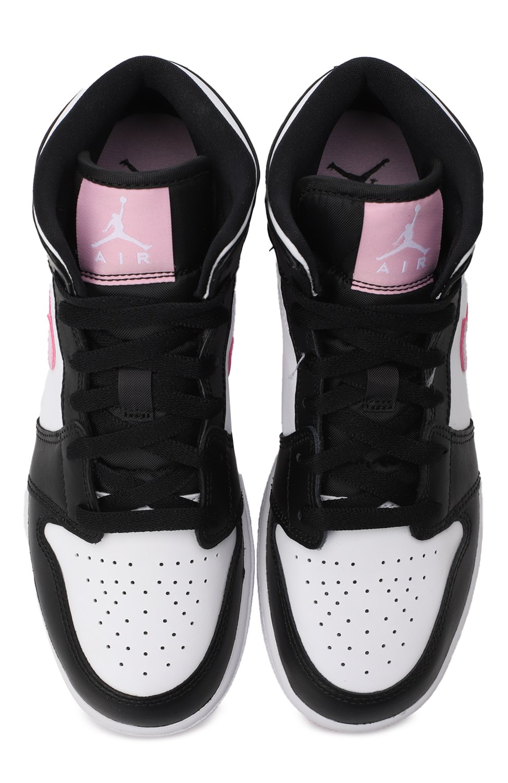 Кеды Air Jordan 1 Mid GS Arctic Pink | Nike | Чёрно-белый - 2