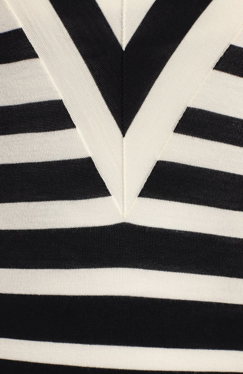 Шерстяной пуловер | Valentino | Чёрно-белый - 3