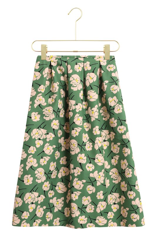 Хлопковая юбка | Rochas | Зелёный - 1