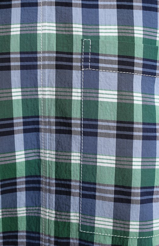 Блузка из хлопка и шелка | Thom Browne | Разноцветный - 3