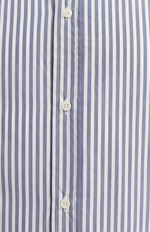 Хлопковая рубашка | Brunello Cucinelli | Голубой - 3