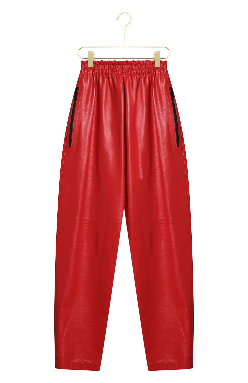 Кожаные брюки | Bottega Veneta | Красный - 1