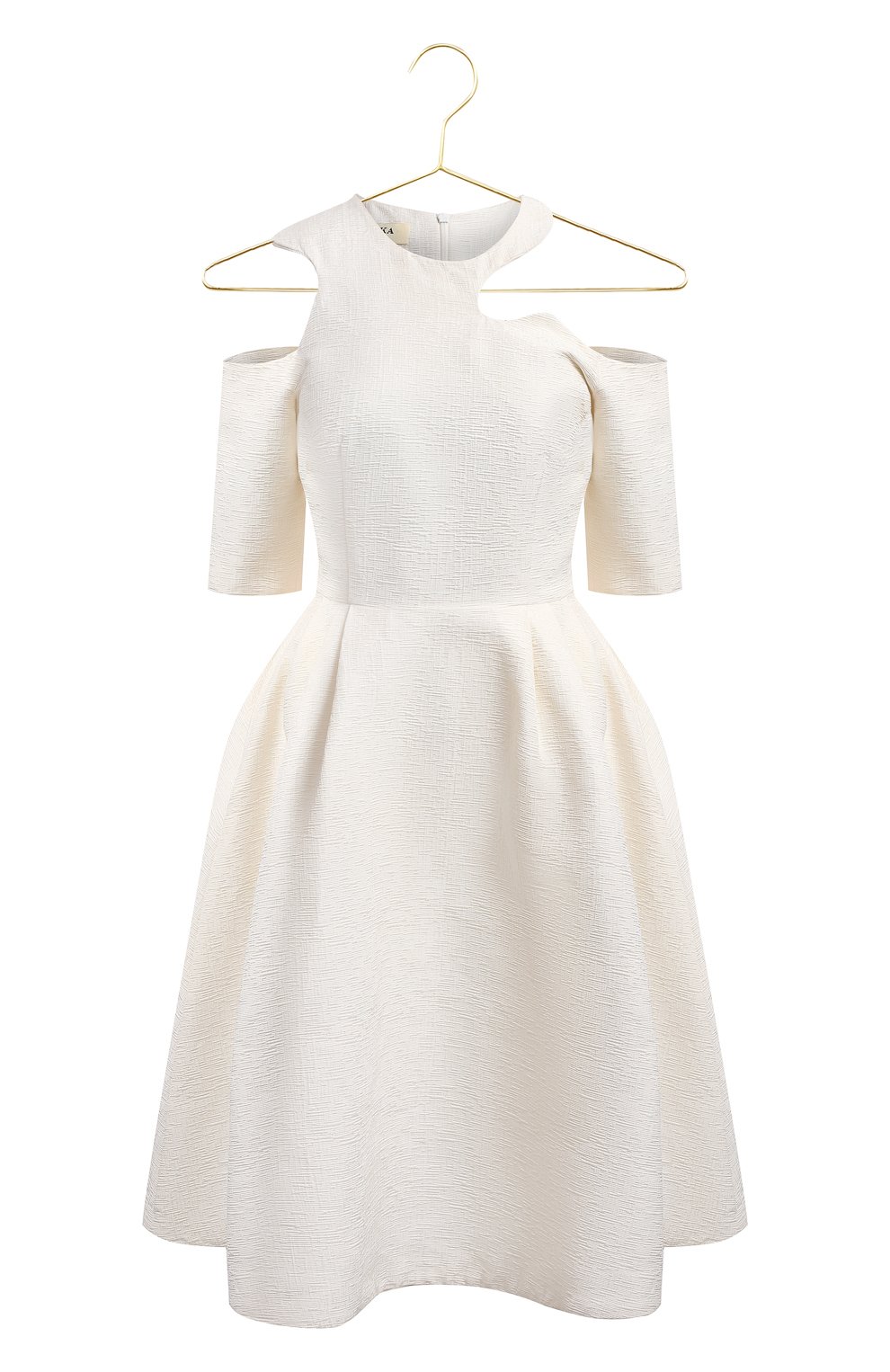 Платье из хлопка и шелка | Tata Naka | Белый - 1