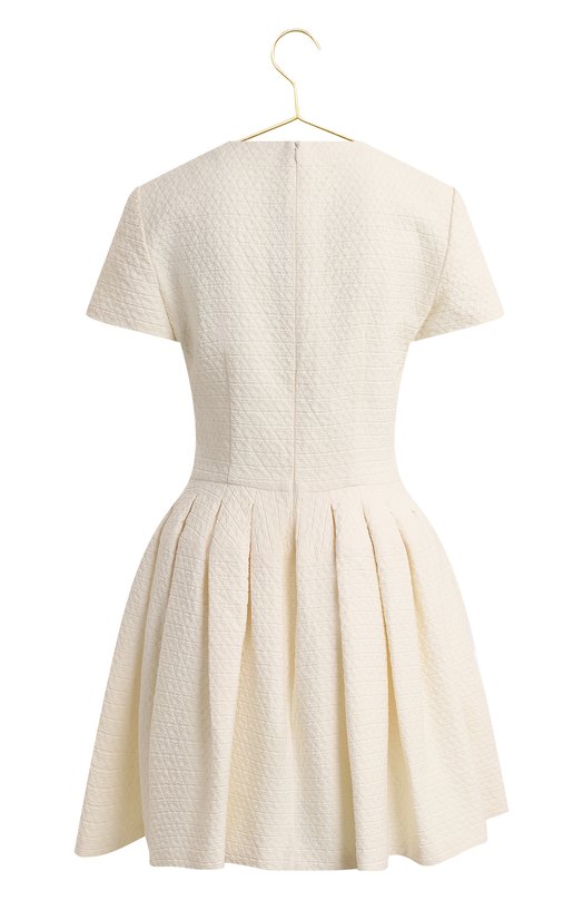 Платье из хлопка и шерсти | Alexander McQueen | Белый - 2
