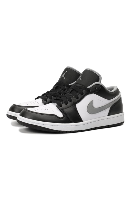 Кеды Air Jordan 1 Low "Black White Grey" | Nike | Чёрно-белый - 1