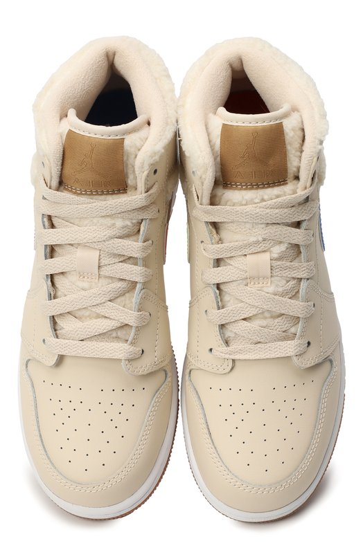 Кеды Air Jordan 1 Mid Utility (GS) 'Pearl White' | Nike | Кремовый - 2