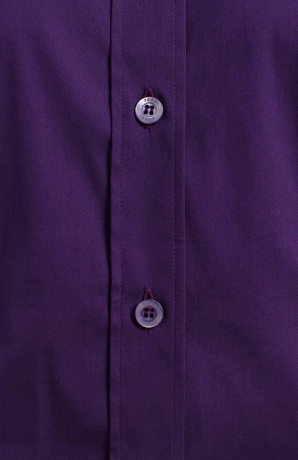 Хлопковая блузка | Gucci | Фиолетовый - 3