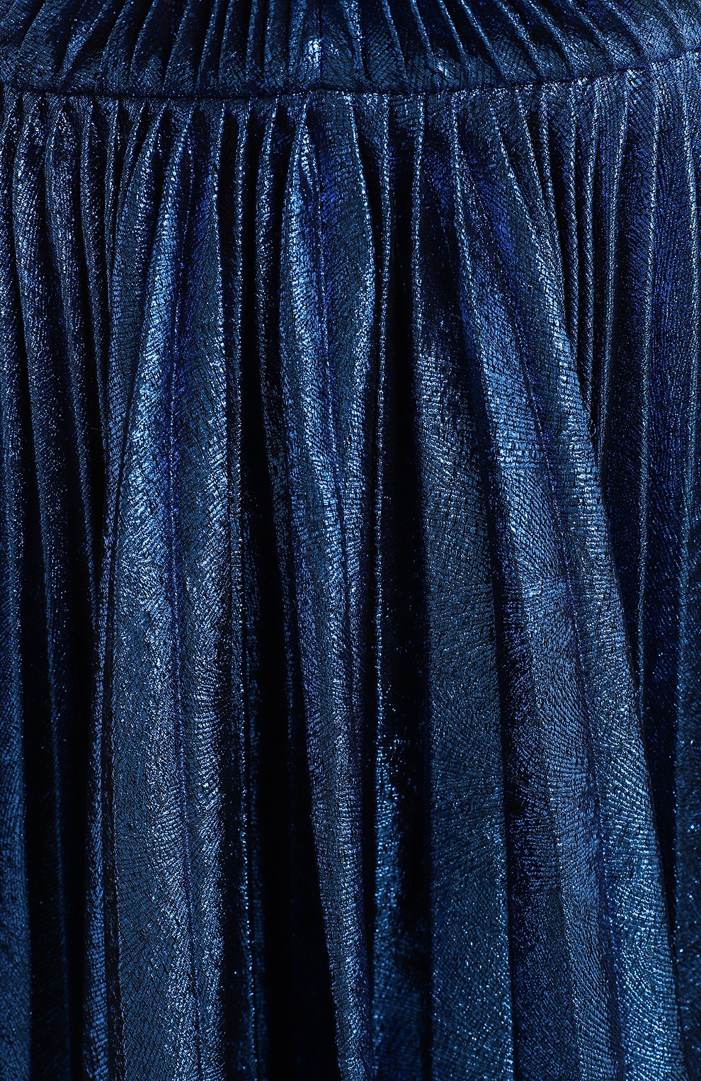 Шелковое платье | Saint Laurent | Синий - 3