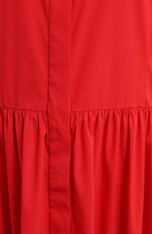 Хлопковое платье | Oscar de la Renta | Красный - 3