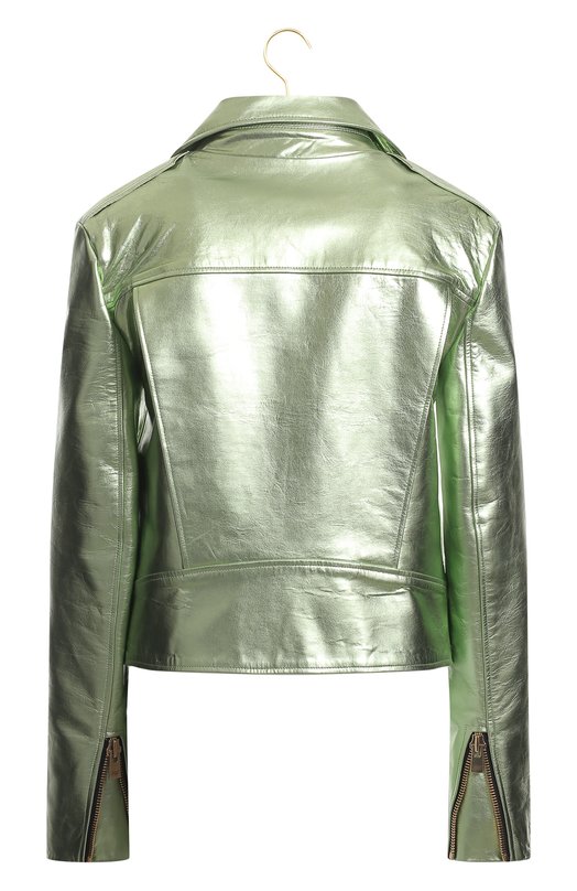 Кожаная куртка | Alexandre Vauthier | Зелёный - 2