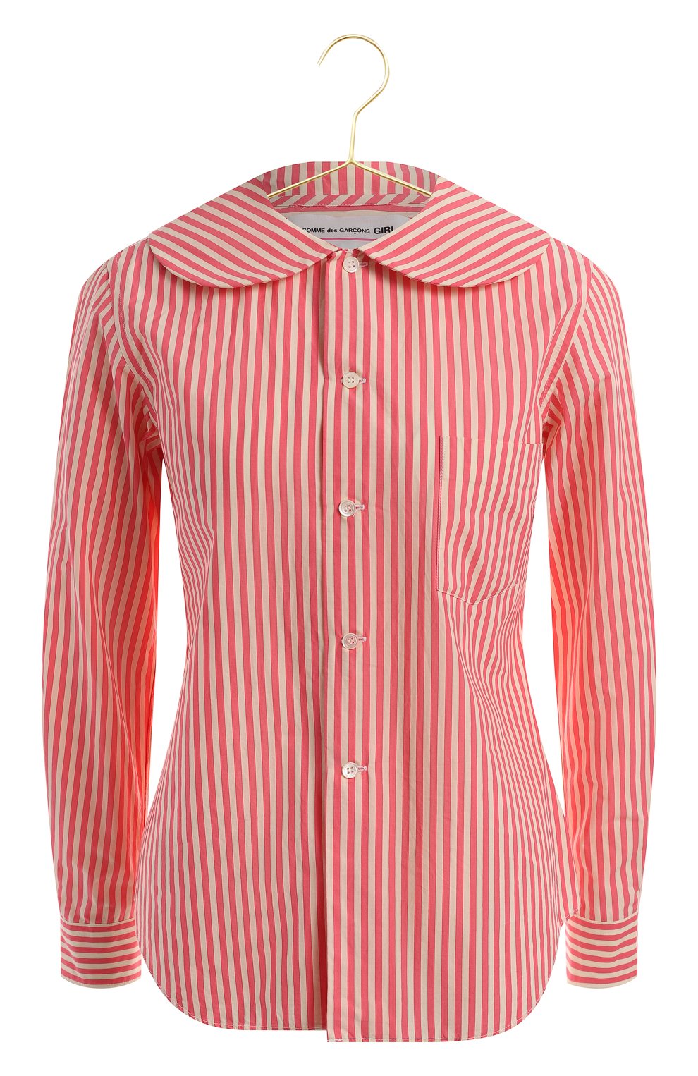 Хлопковая блузка | Comme des Garcons GIRL | Розовый - 1
