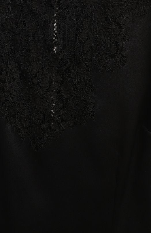 Топ из шелка и хлопка | Dolce & Gabbana | Чёрный - 3
