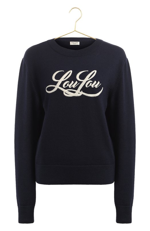 Шерстяной пуловер | Saint Laurent | Синий - 1