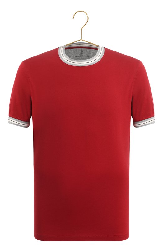Хлопковая футболка | Brunello Cucinelli | Красный - 1