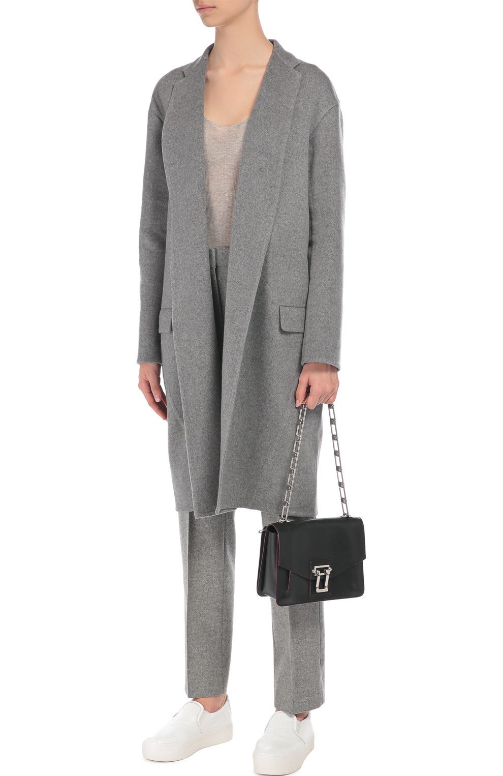 Кашемировое пальто | Celine | Серый - 4