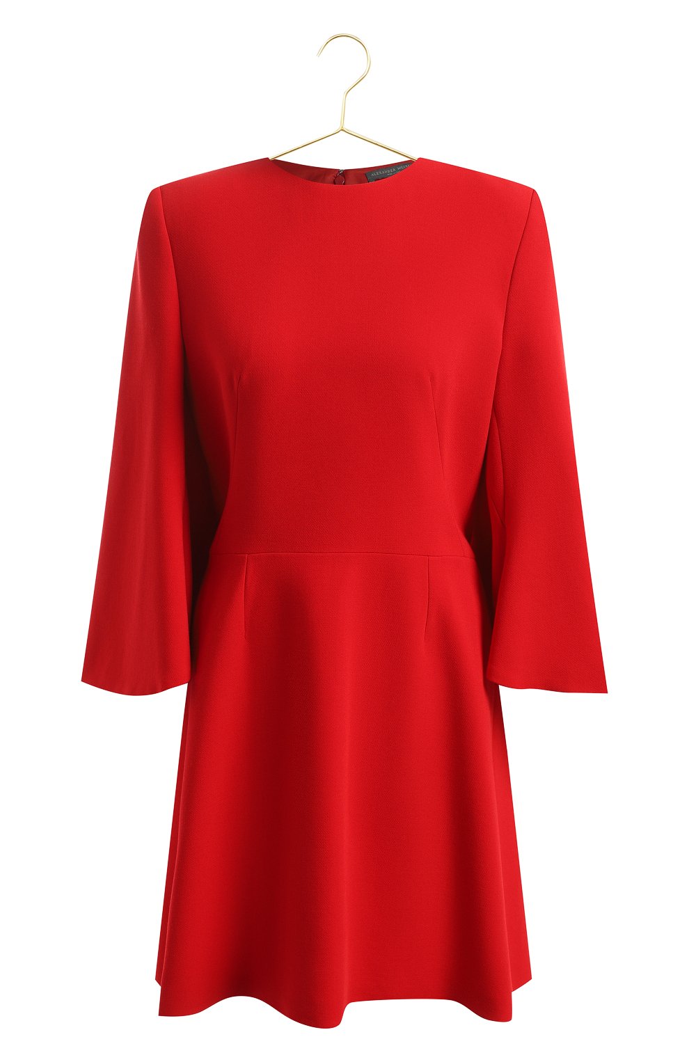 Платье из вискозы и шерсти | Alexander McQueen | Красный - 1