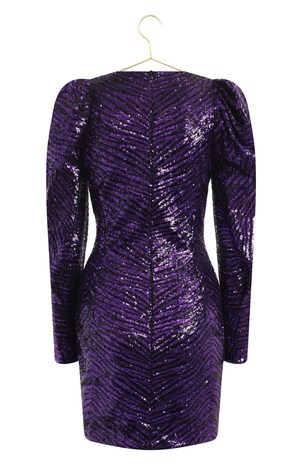 Платье с отделкой пайетками | Alexandre Vauthier | Фиолетовый - 2
