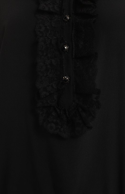 Шелковый топ | Dolce & Gabbana | Чёрный - 3