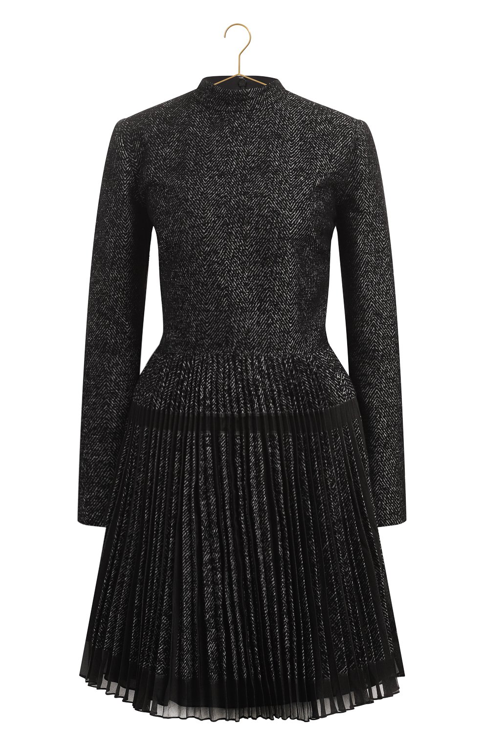 Платье из шерсти и шелка | Dior | Чёрно-белый - 1