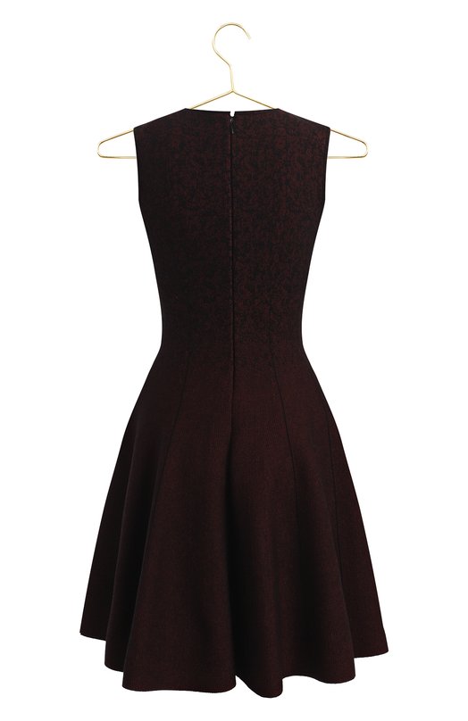Платье из шерсти и хлопка | Prada | Бордовый - 2