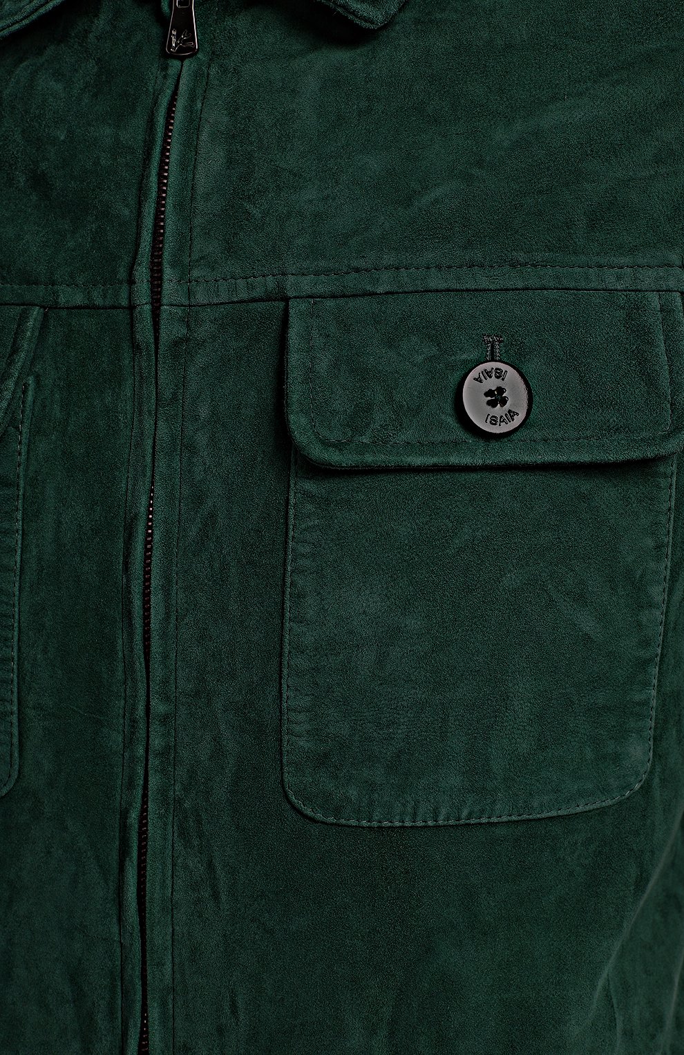 Замшевая куртка | Isaia | Зелёный - 3