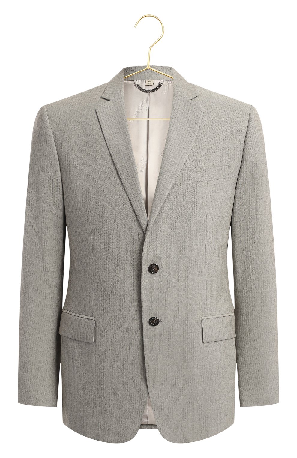 Пиджак из шерсти и хлопка | Burberry | Серый - 1