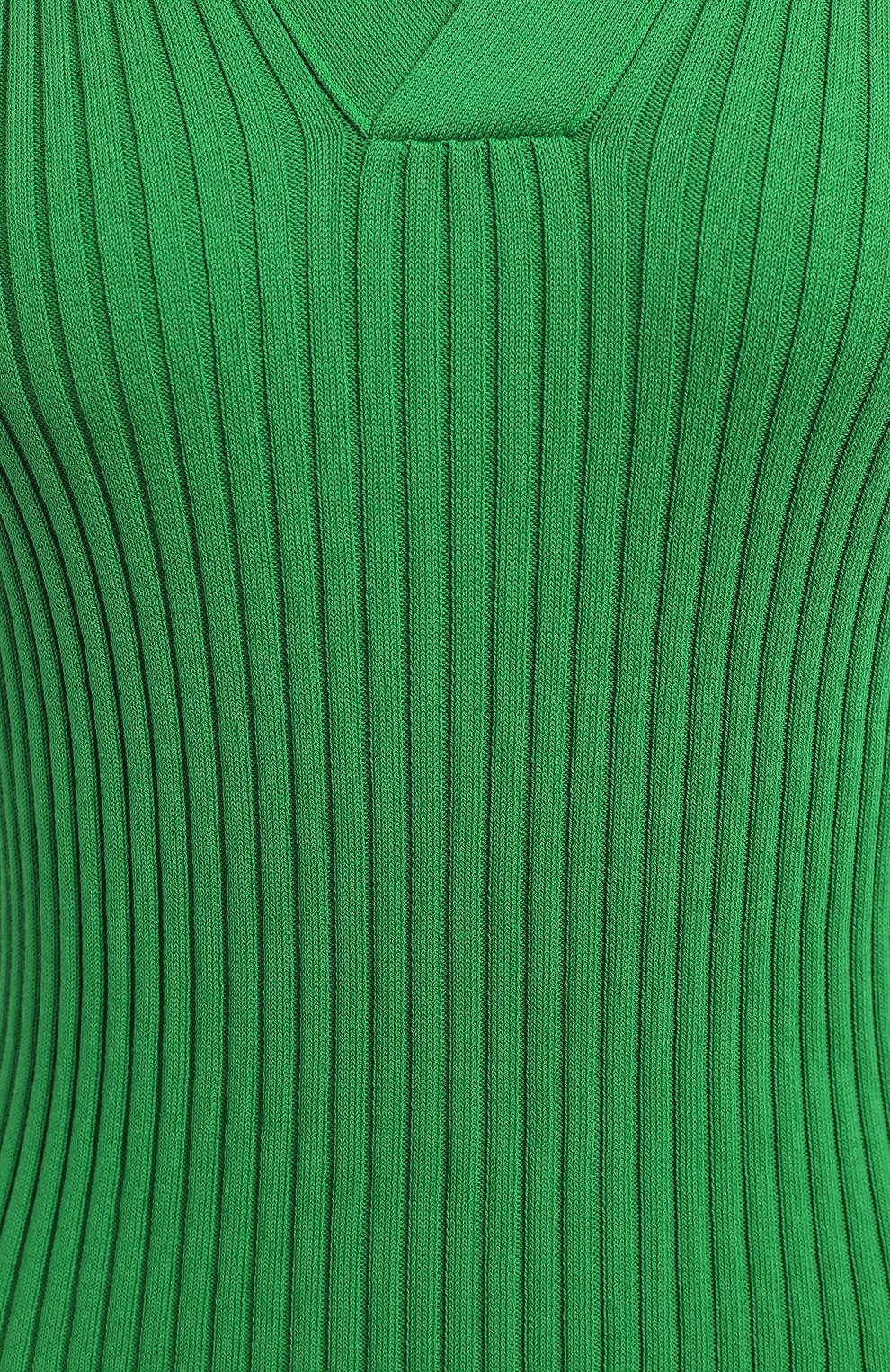 Хлопковый пуловер | Bottega Veneta | Зелёный - 3