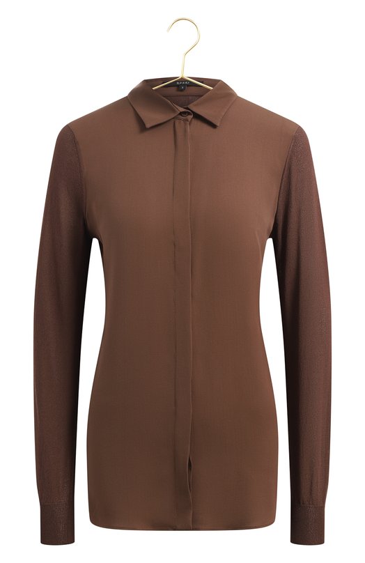 Шелковая блузка | Gucci | Коричневый - 1