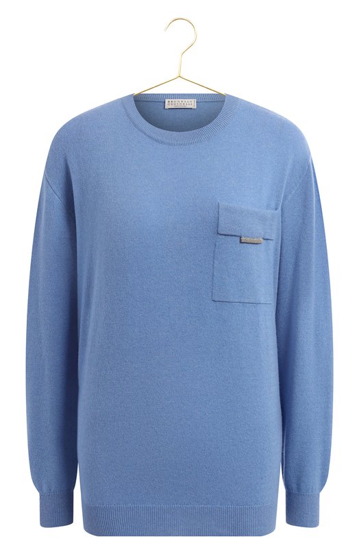 Кашемировый пуловер | Brunello Cucinelli | Синий - 1