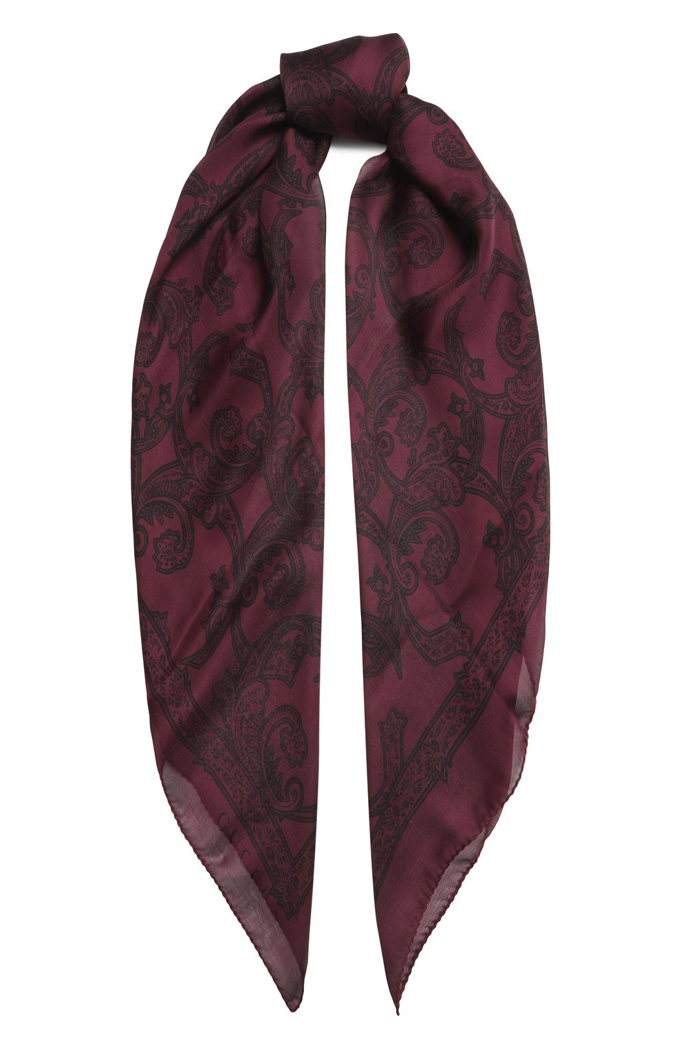 Шелковый платок | Gucci | Фиолетовый - 1