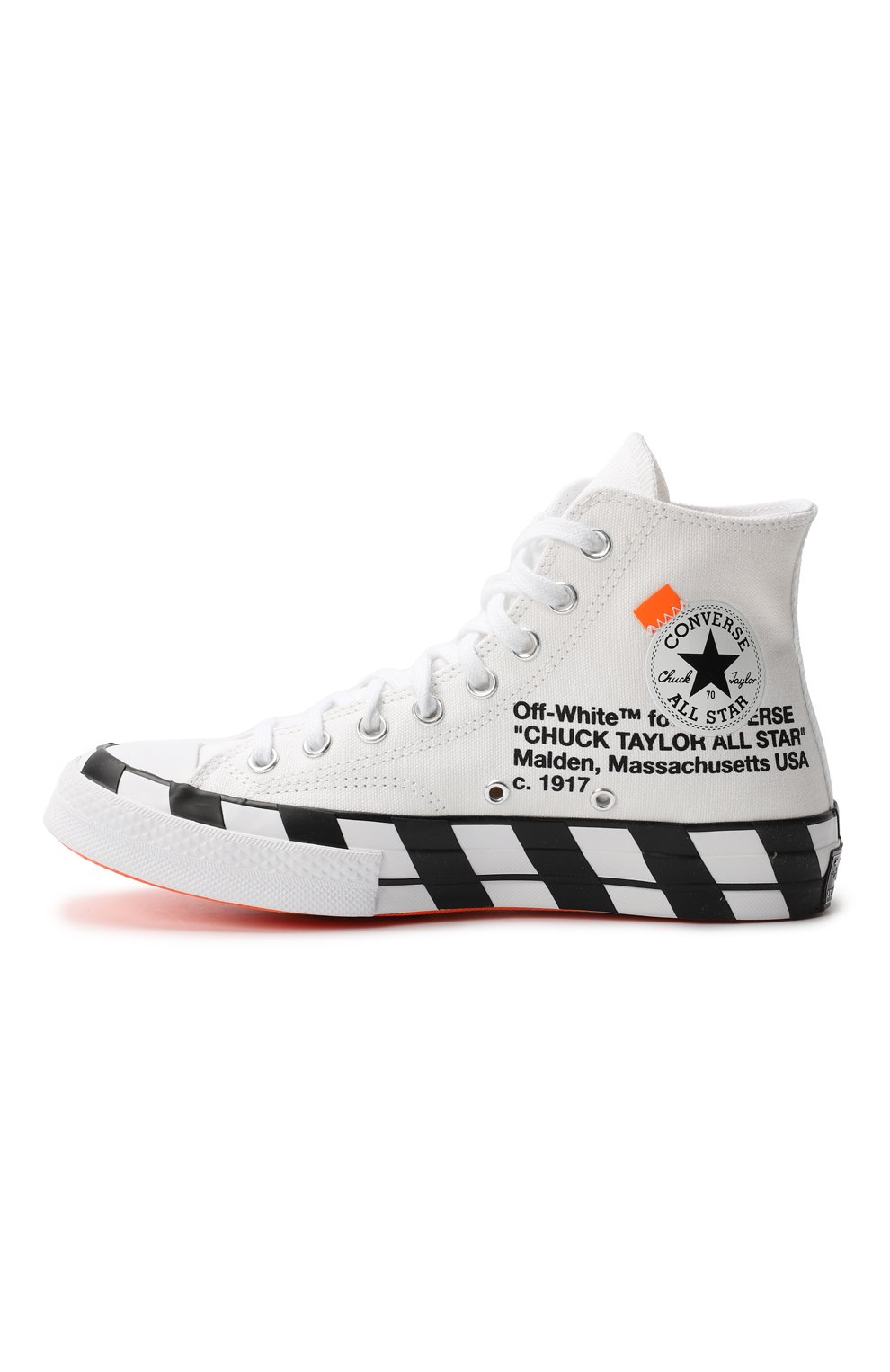 Converse with store off white