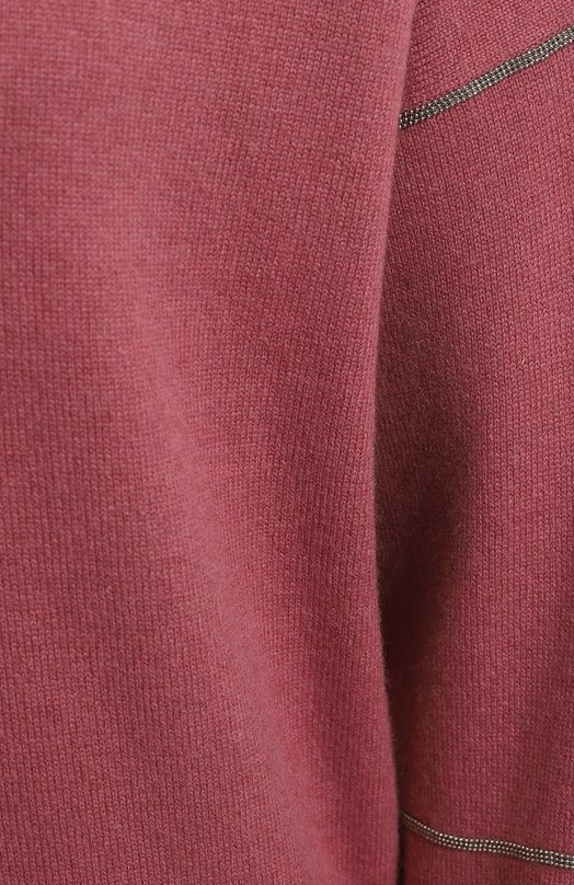 Пуловер из шерсти и кашемира | Brunello Cucinelli | Розовый - 3