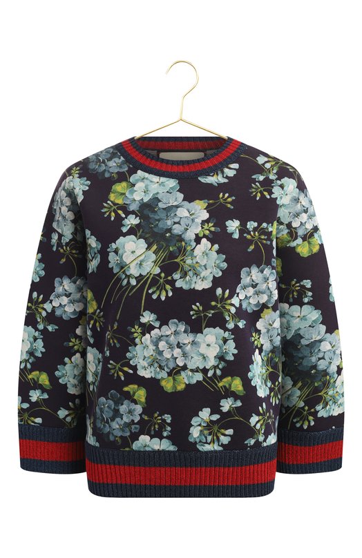 Хлопковый пуловер | Gucci | Разноцветный - 1
