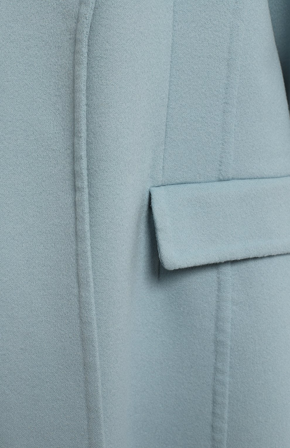 Пальто из шерсти и кашемира | Oscar de la Renta | Голубой - 3