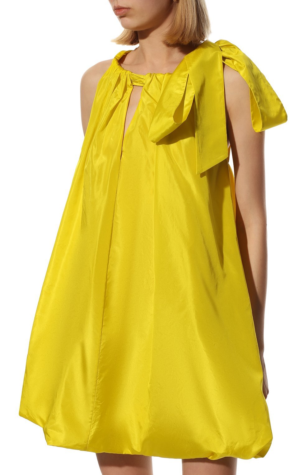 Шелковое платье | Valentino | Жёлтый - 5