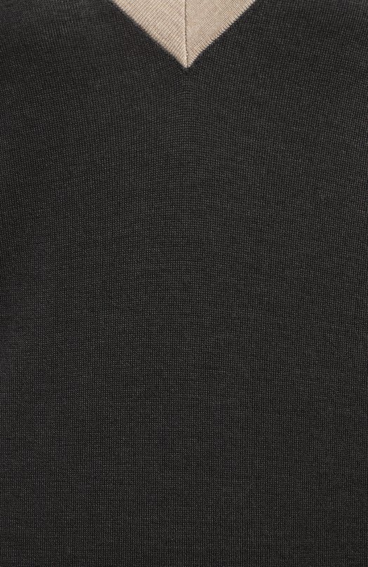 Пуловер из кашемира и шелка | Brunello Cucinelli | Серый - 3