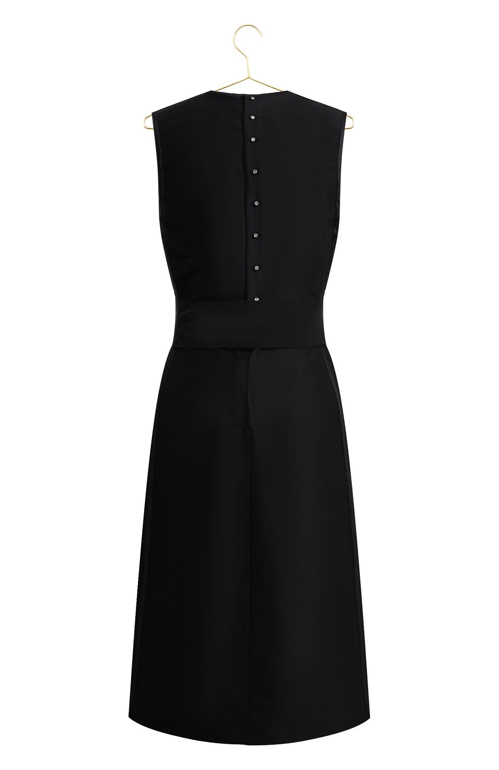 Платье из шерсти и шелка | Bottega Veneta | Чёрный - 2