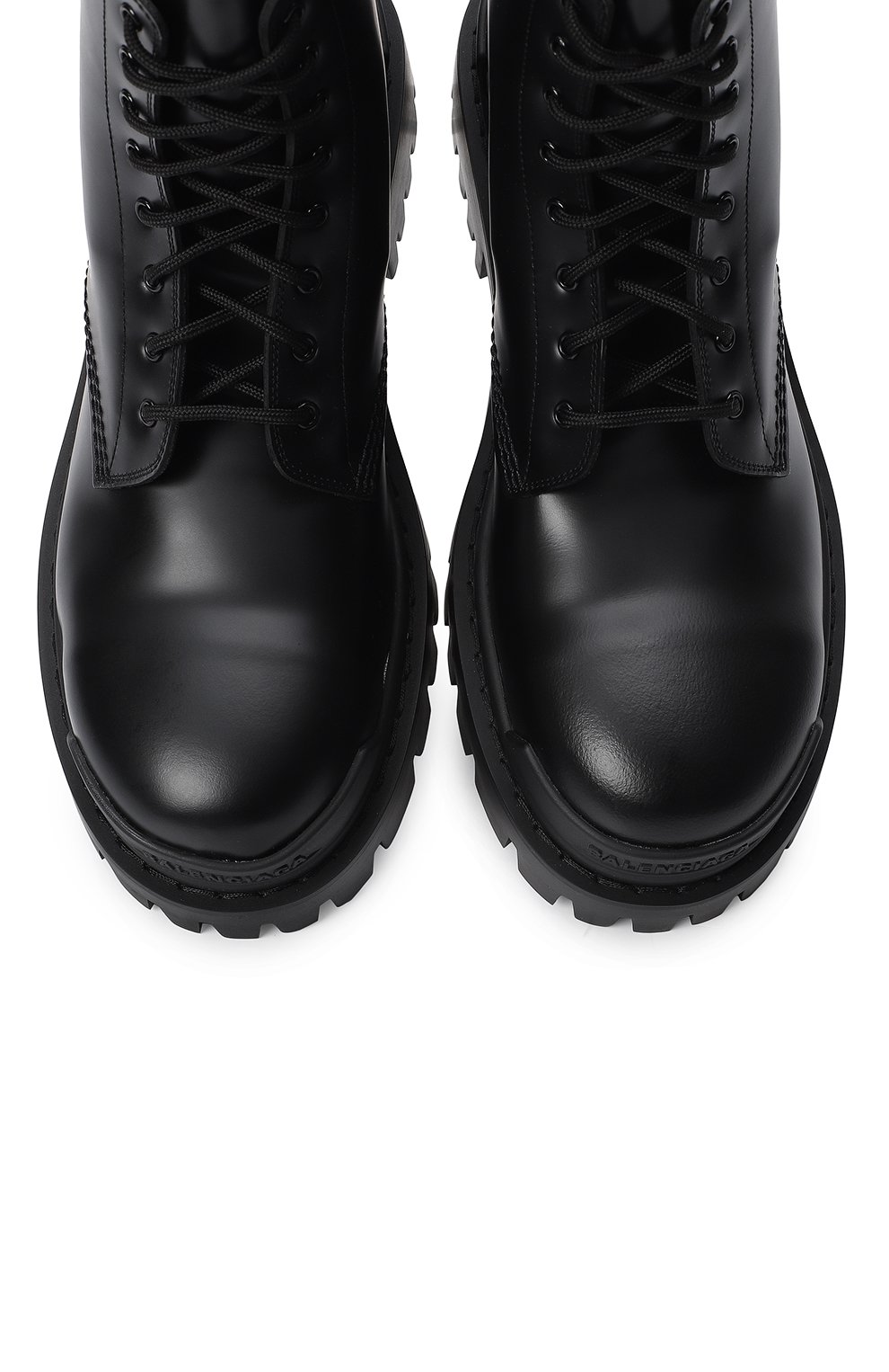 Кожаные ботинки Strike | Balenciaga | Чёрный - 2