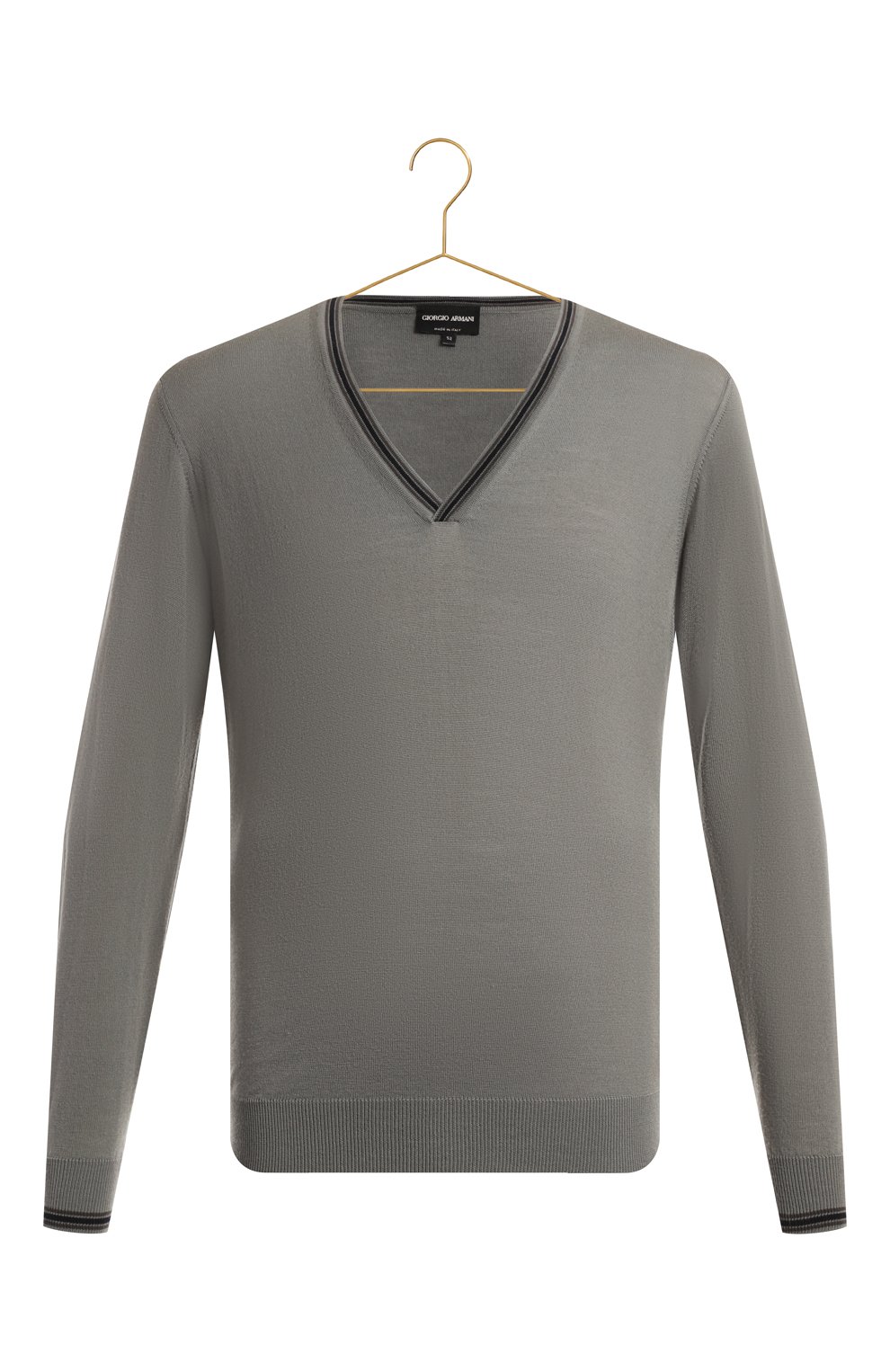 Шерстяной пуловер | Giorgio Armani | Серый - 1