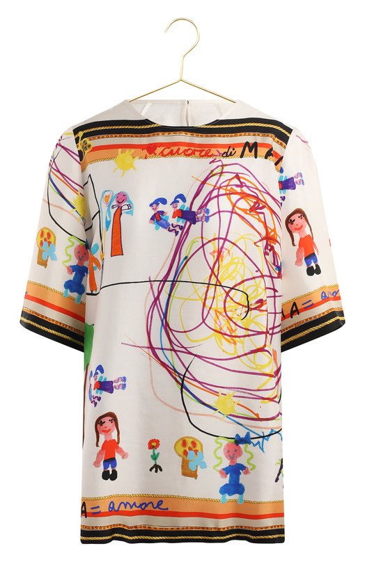 Шелковая блузка | Dolce & Gabbana | Разноцветный - 1