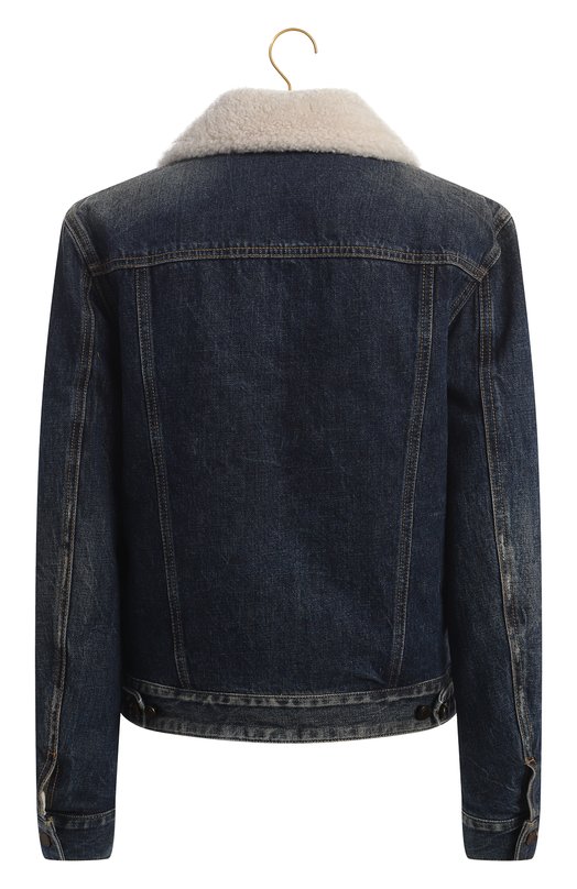 Утепленная джинсовая куртка | Saint Laurent | Синий - 2