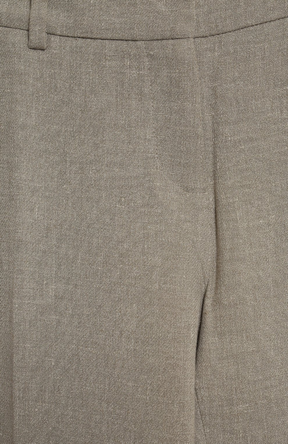 Льняные брюки | Loro Piana | Серый - 4
