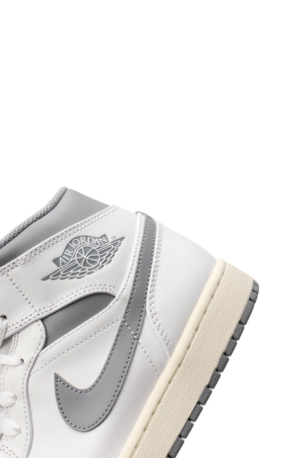 Кеды Air Jordan 1 Mid 'Neutral Grey' | Nike | Белый - 9